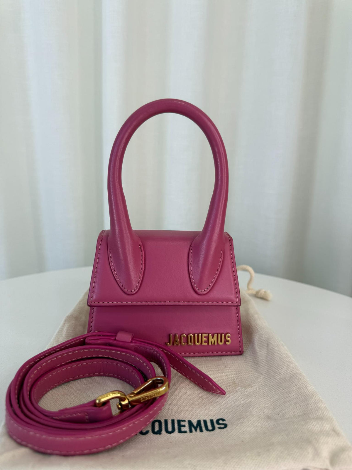 Jacquemus Le Chiquito Mini Pink Leather Bag