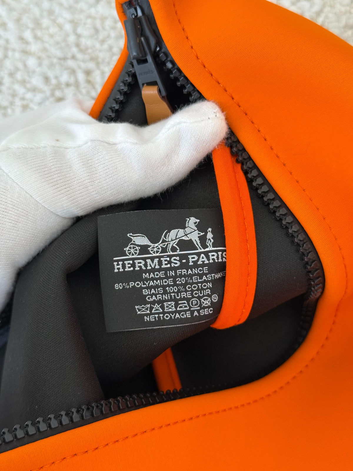 Hermès Neobain Medium Orange Flat Case