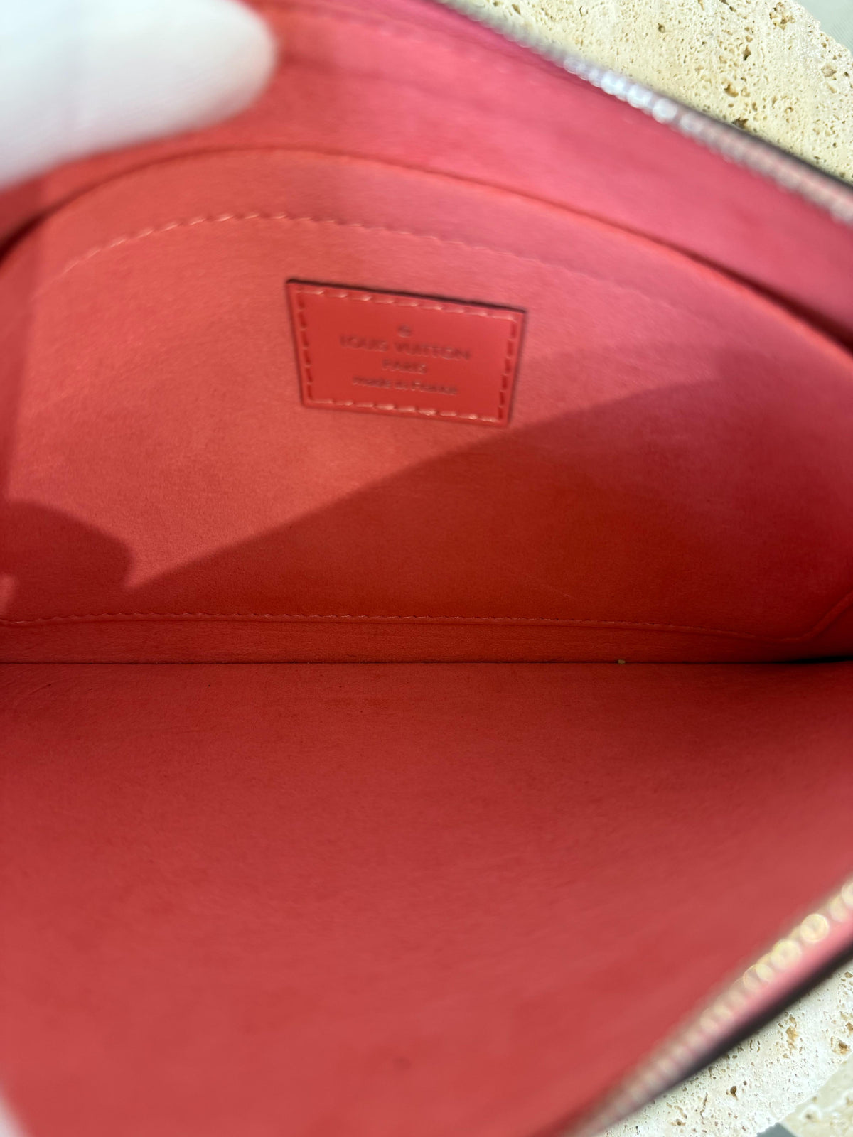 Louis Vuitton Neverfull MM Coral Epi Leather