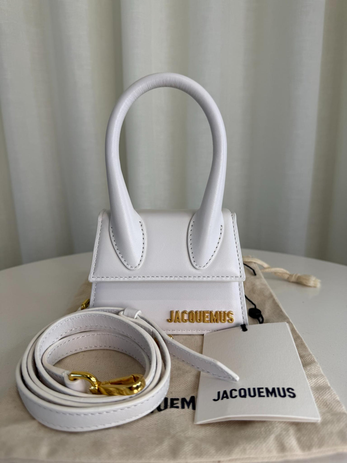 Jacquemus Le Chiquito Mini White Leather Bag