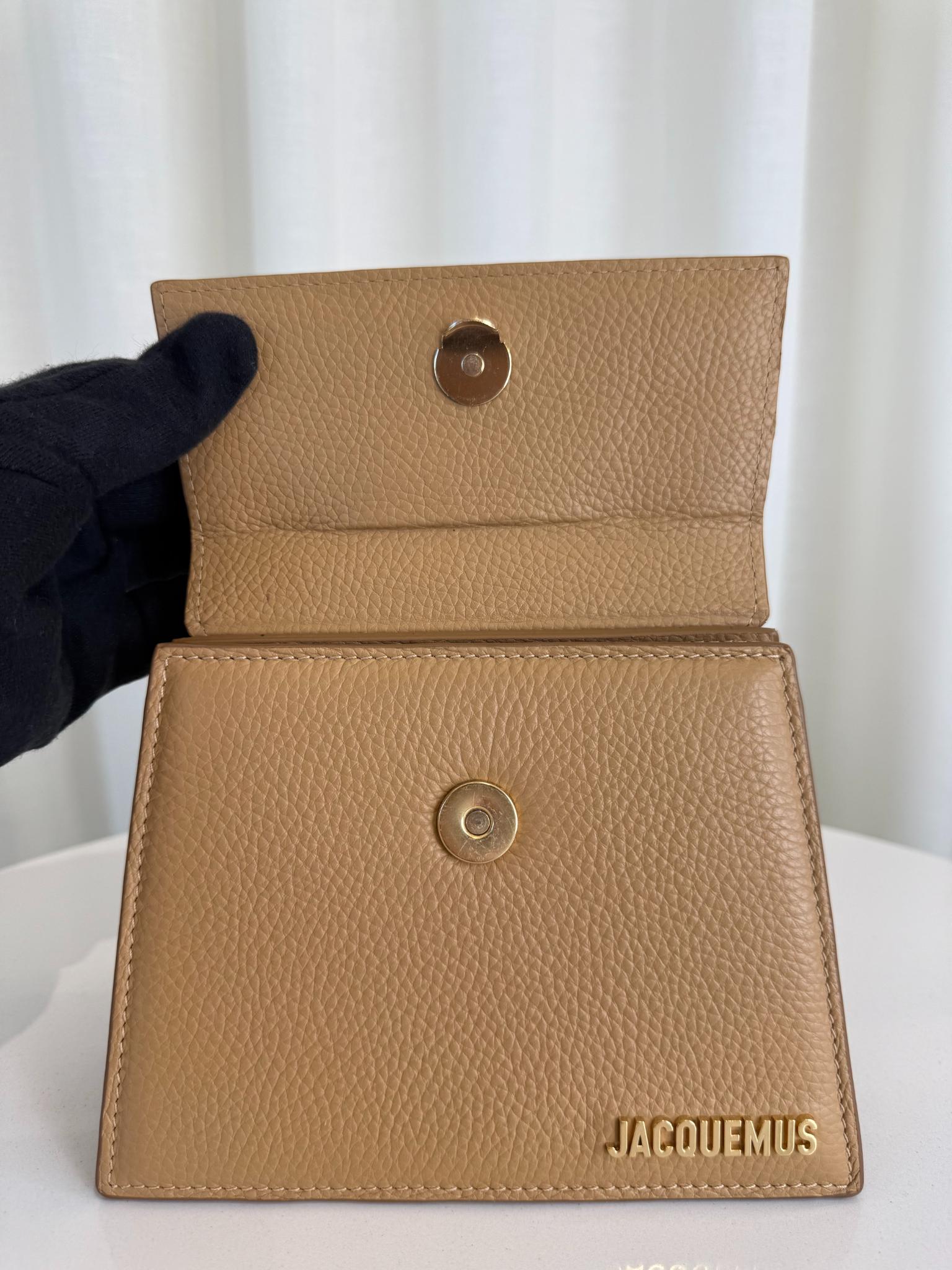 Jacquemus Le Chiquito Noeud Coiled Camel Leather Handbag