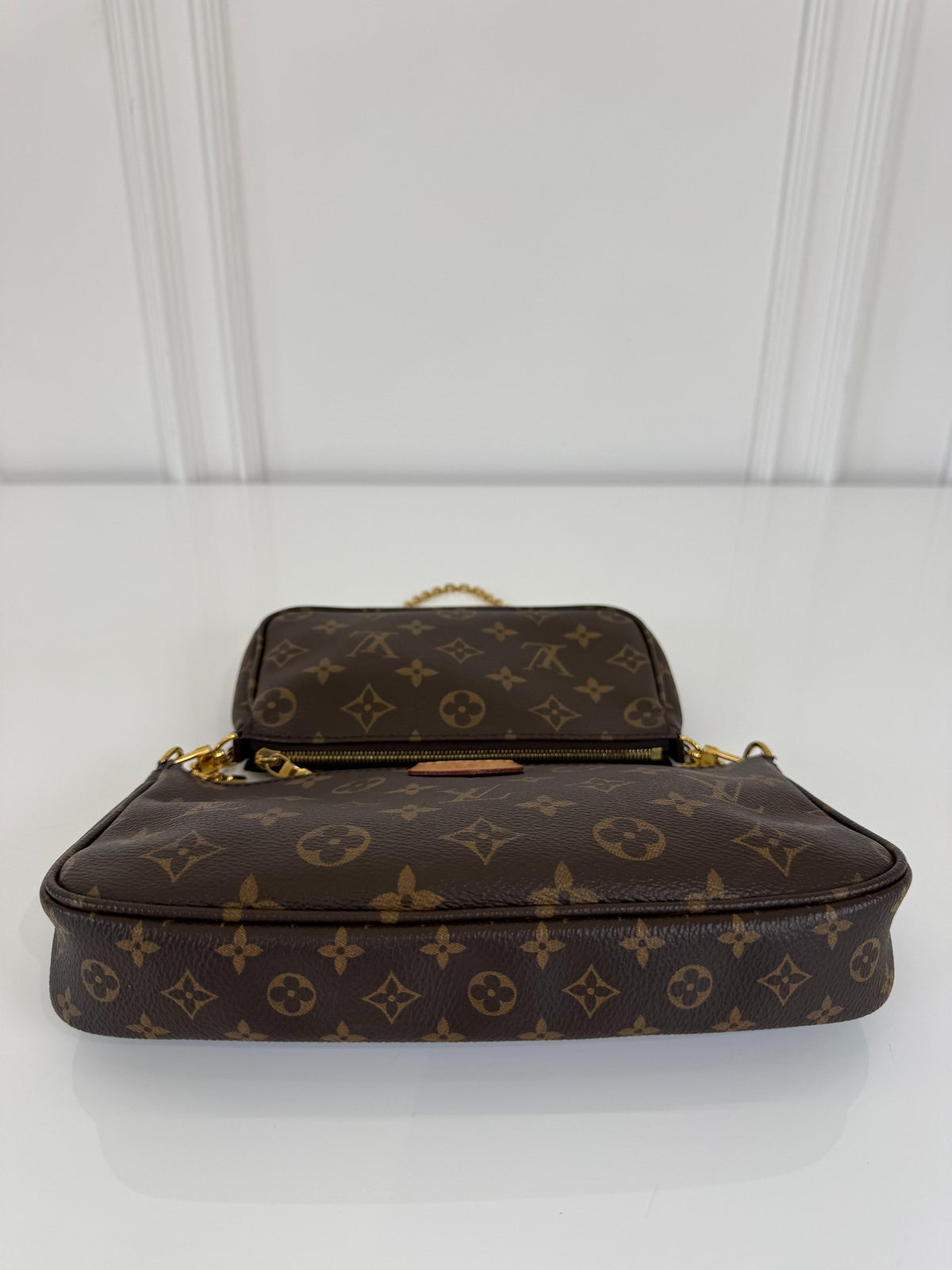 Louis Vuitton Multi Pochette Accessoires Khaki Strap Monogram Canvas