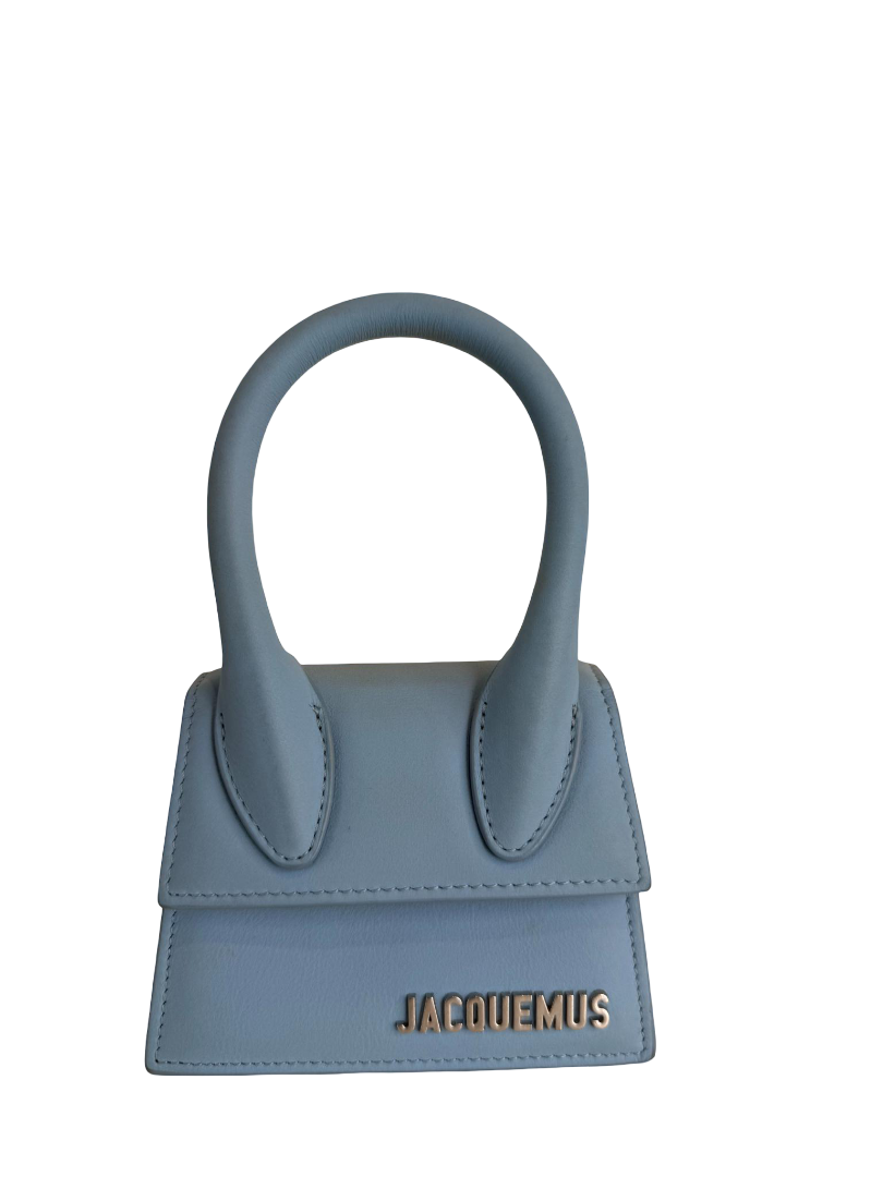 Jacquemus Le Chiquito Mini Light Blue Leather Bag