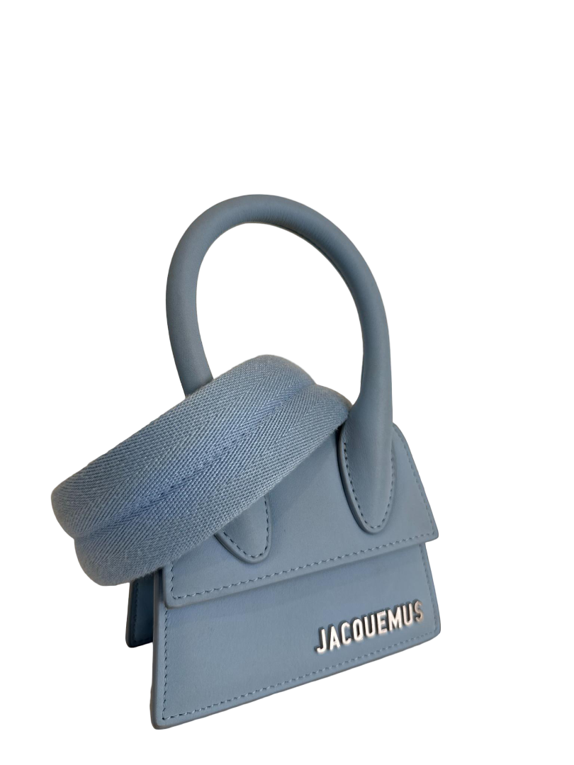 Jacquemus Le Chiquito Mini Light Blue Leather Bag