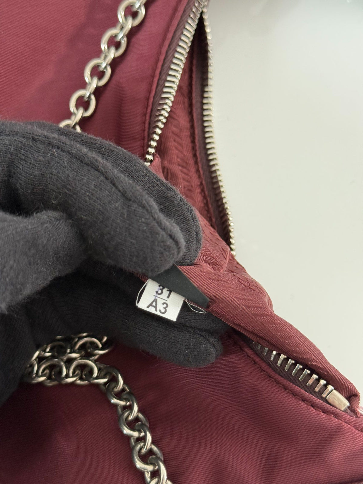 Prada Re-Edition 2005 Re-Nylon Burgundy Crossbody Bag