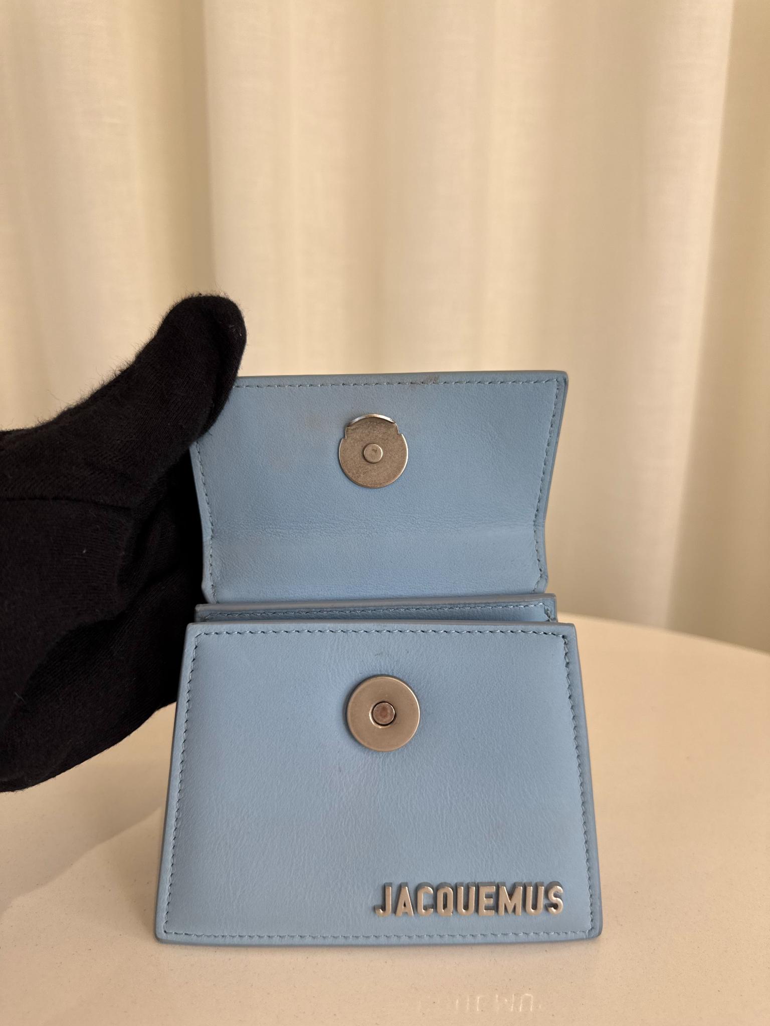 Jacquemus Le Chiquito Mini Light Blue Leather Bag
