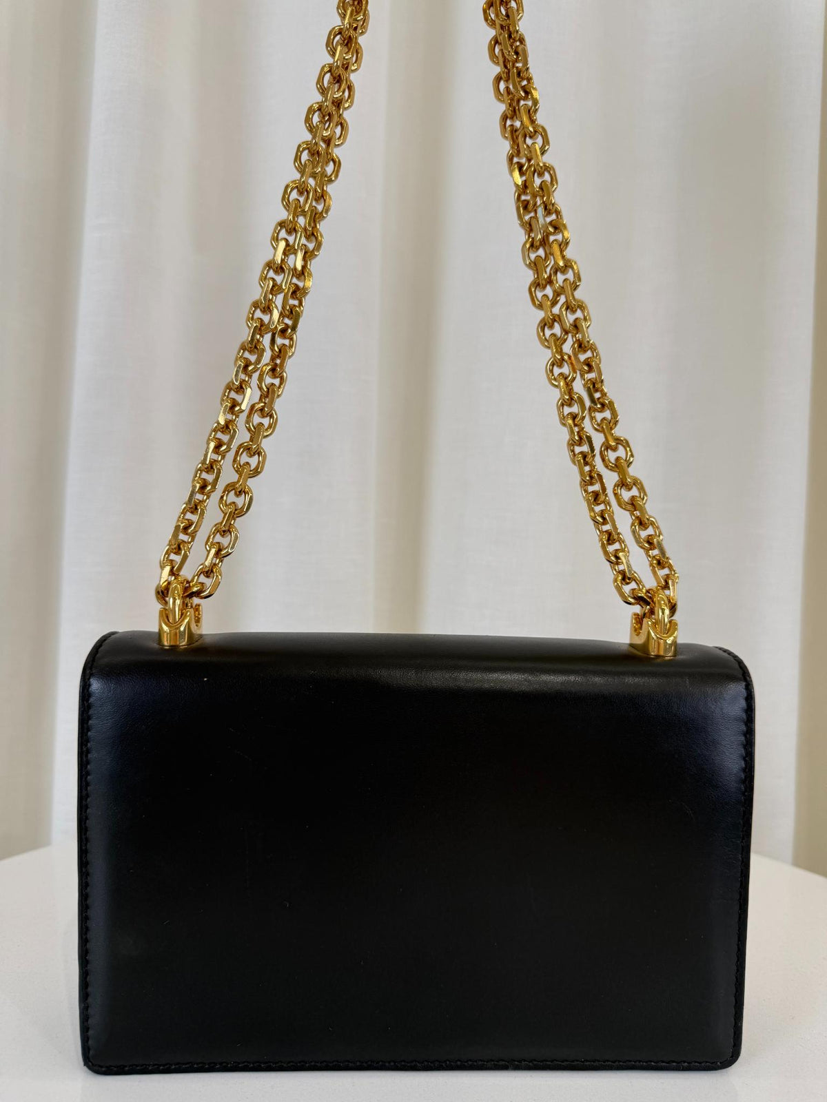 Dolce Gabbana DG Girls Black Calfskin Leather Shoulder Bag