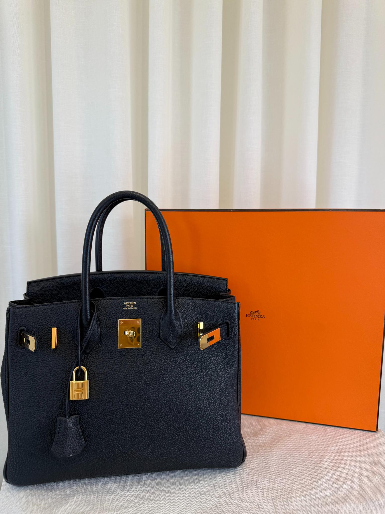Hermès Birkin 30 Black Togo Leather GHW