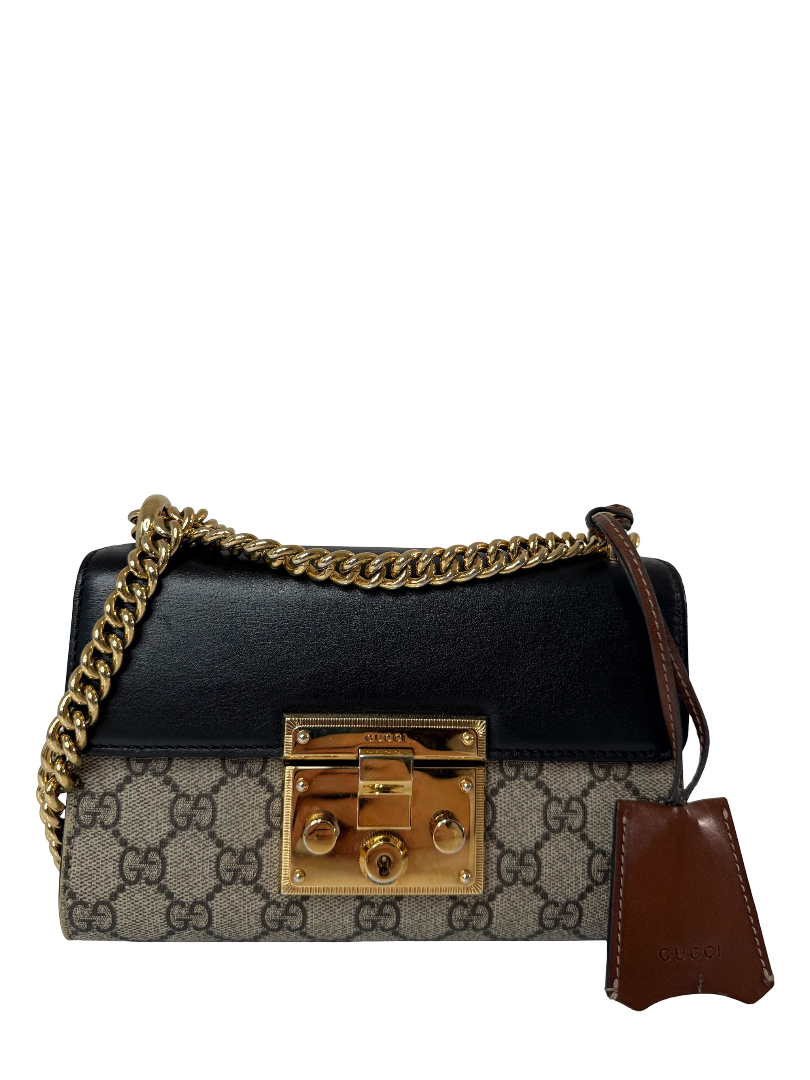 Gucci Padlock GG Supreme Canvas Small Shoulder Bag