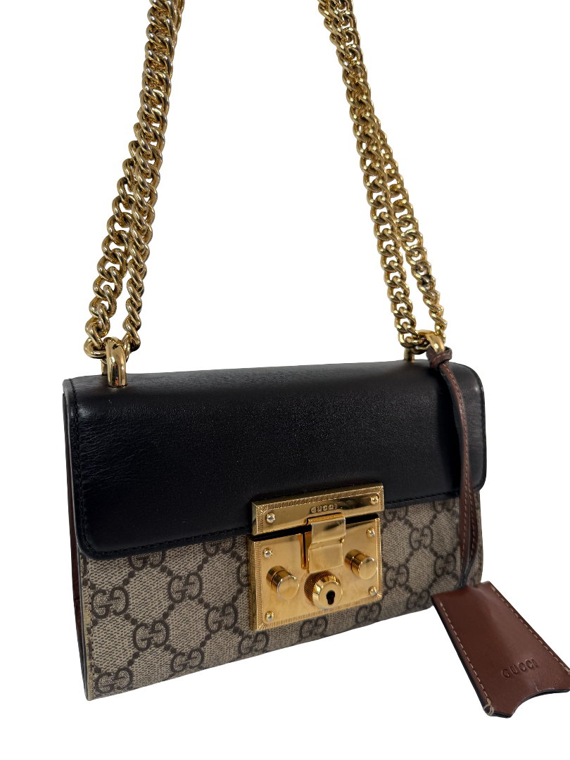 Gucci Padlock GG Supreme Canvas Small Shoulder Bag