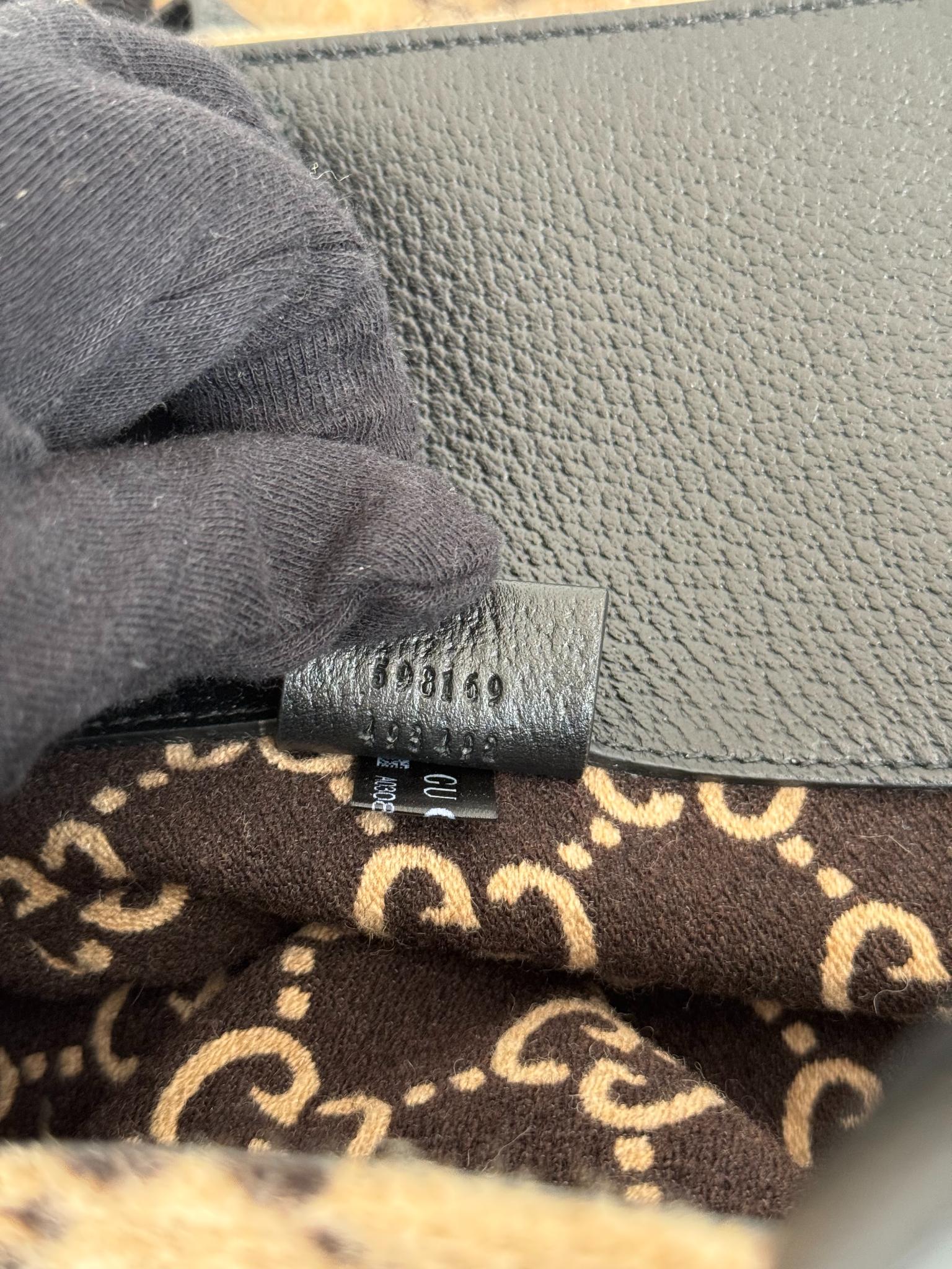 Gucci GG Wool Beige/Ebony Large Tote Bag