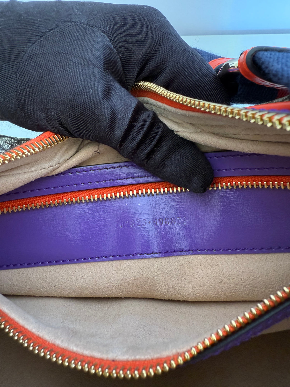 Gucci GG Supreme Attache Patchwork Medium Shoulder Bag