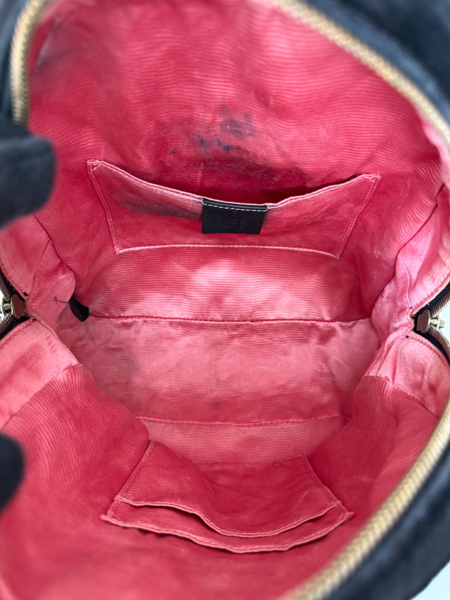 Gucci GG Marmont Matelasse Velvet Backpack