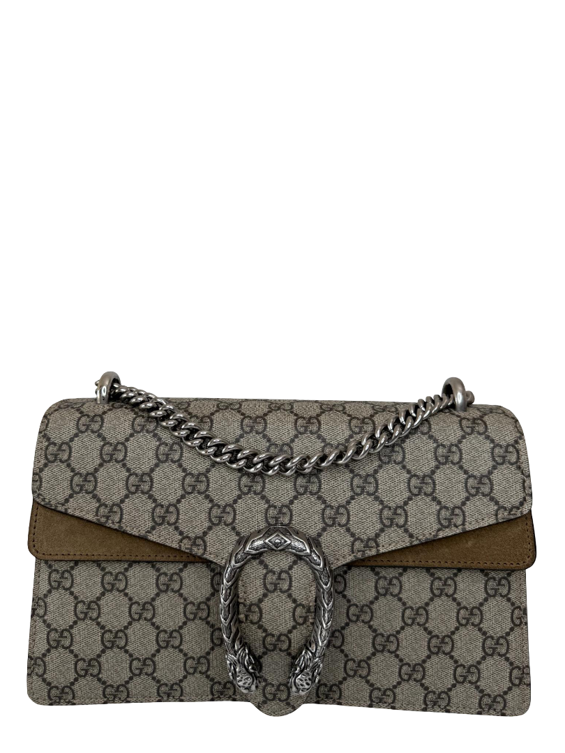 Gucci Dionysus GG Supreme Canvas/Suede Small Shoulder Bag