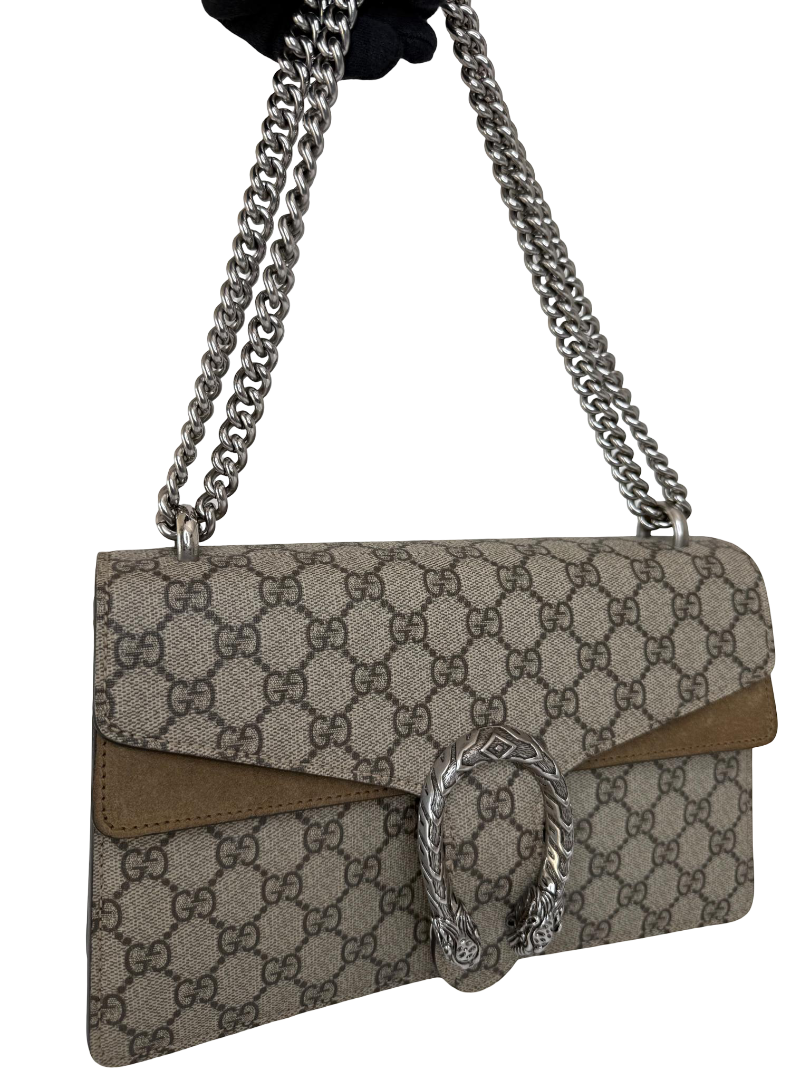 Gucci Dionysus GG Supreme Canvas/Suede Small Shoulder Bag