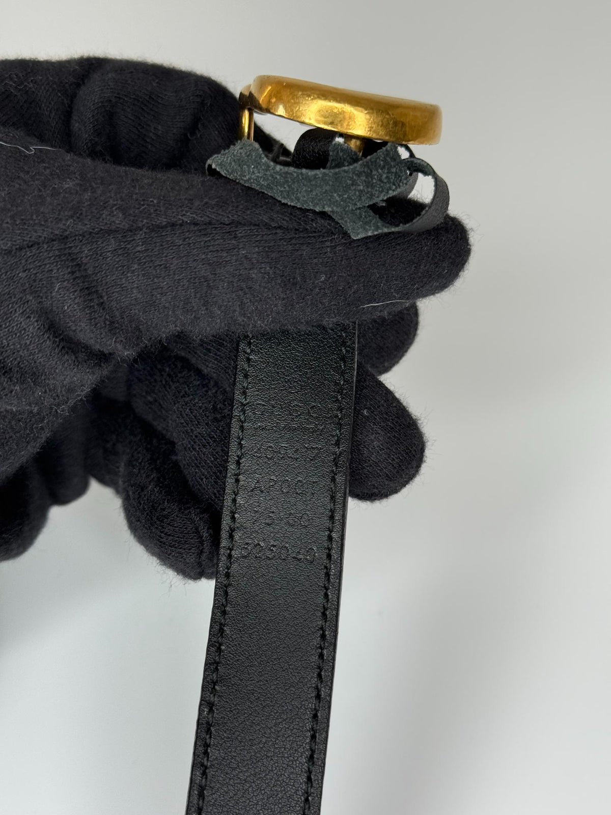 Gucci GG Marmont Thin Black Belt