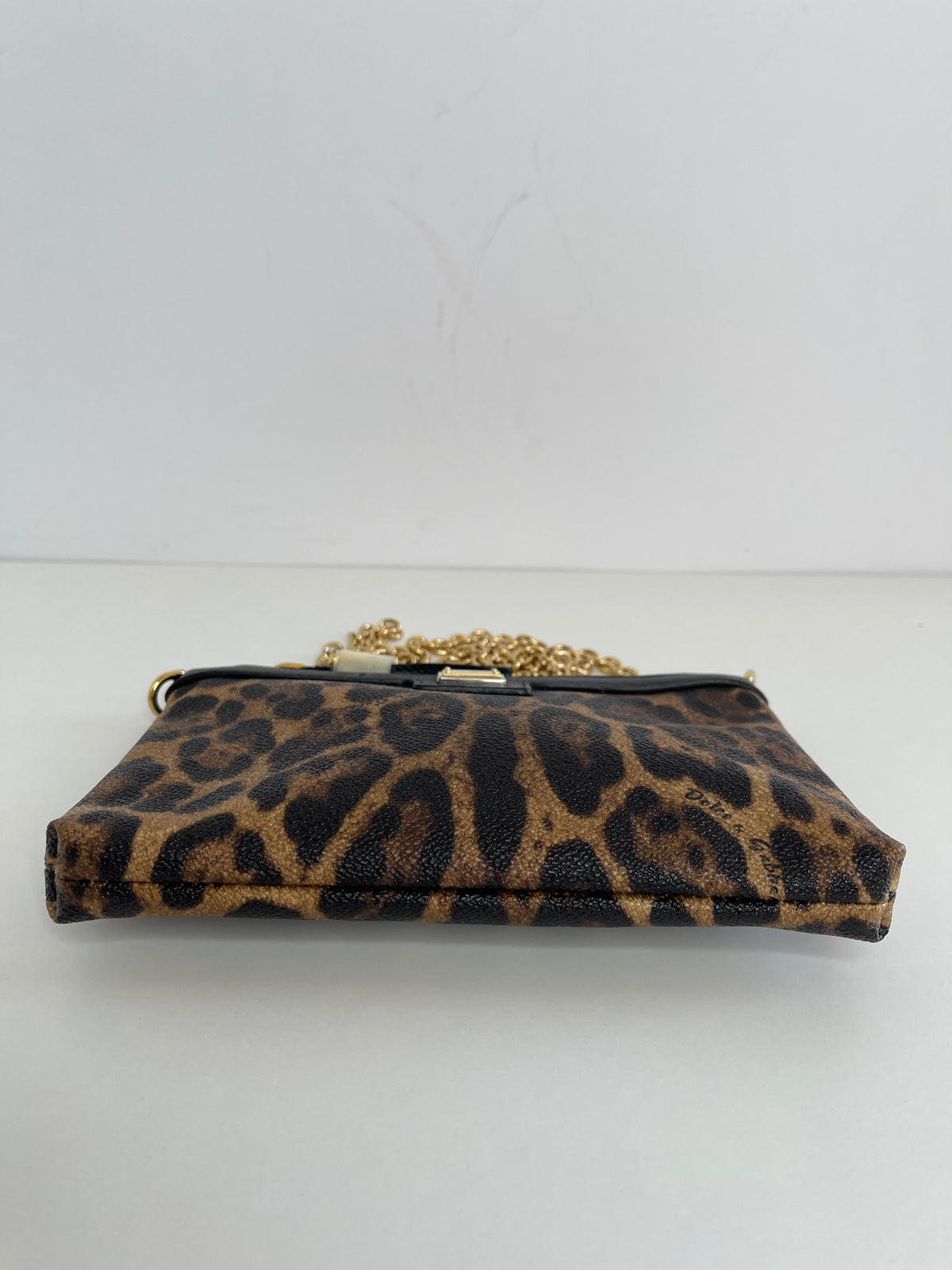 Dolce & Gabbana Leopard Print Crossbody Mini Pochette