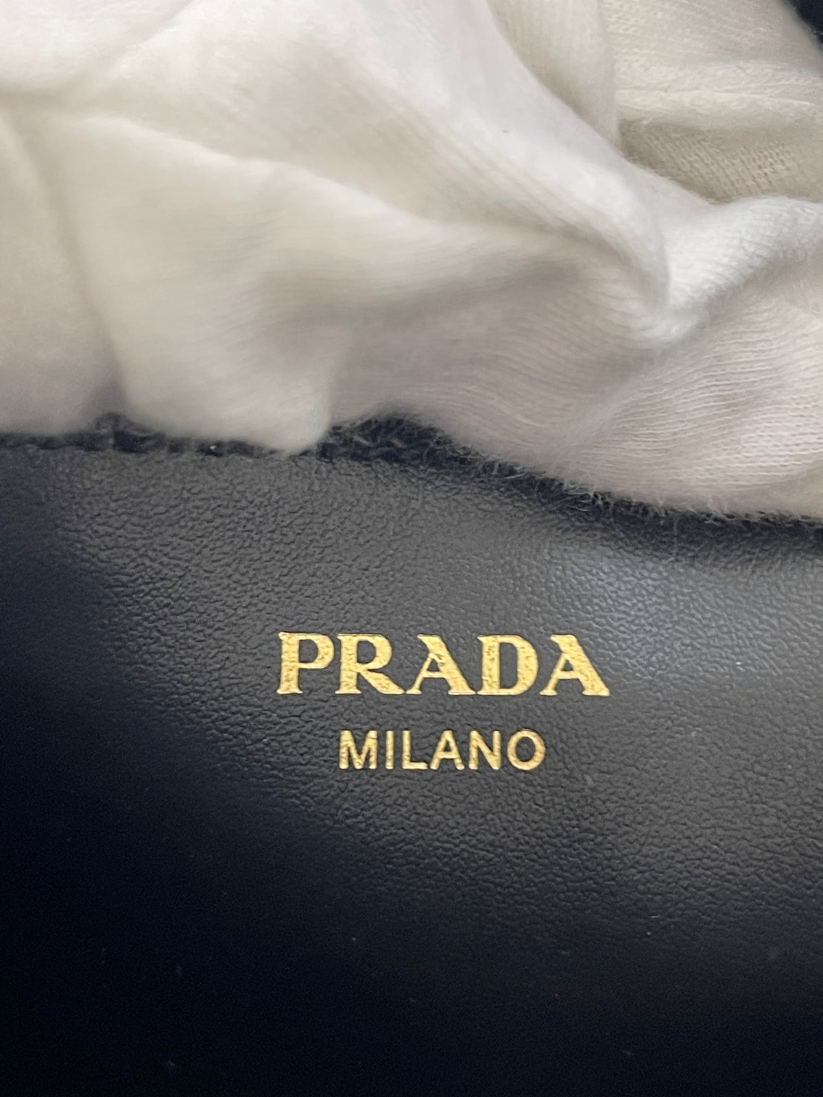 Prada Convertible Small Open Tote Black Saffiano with Soft Calf