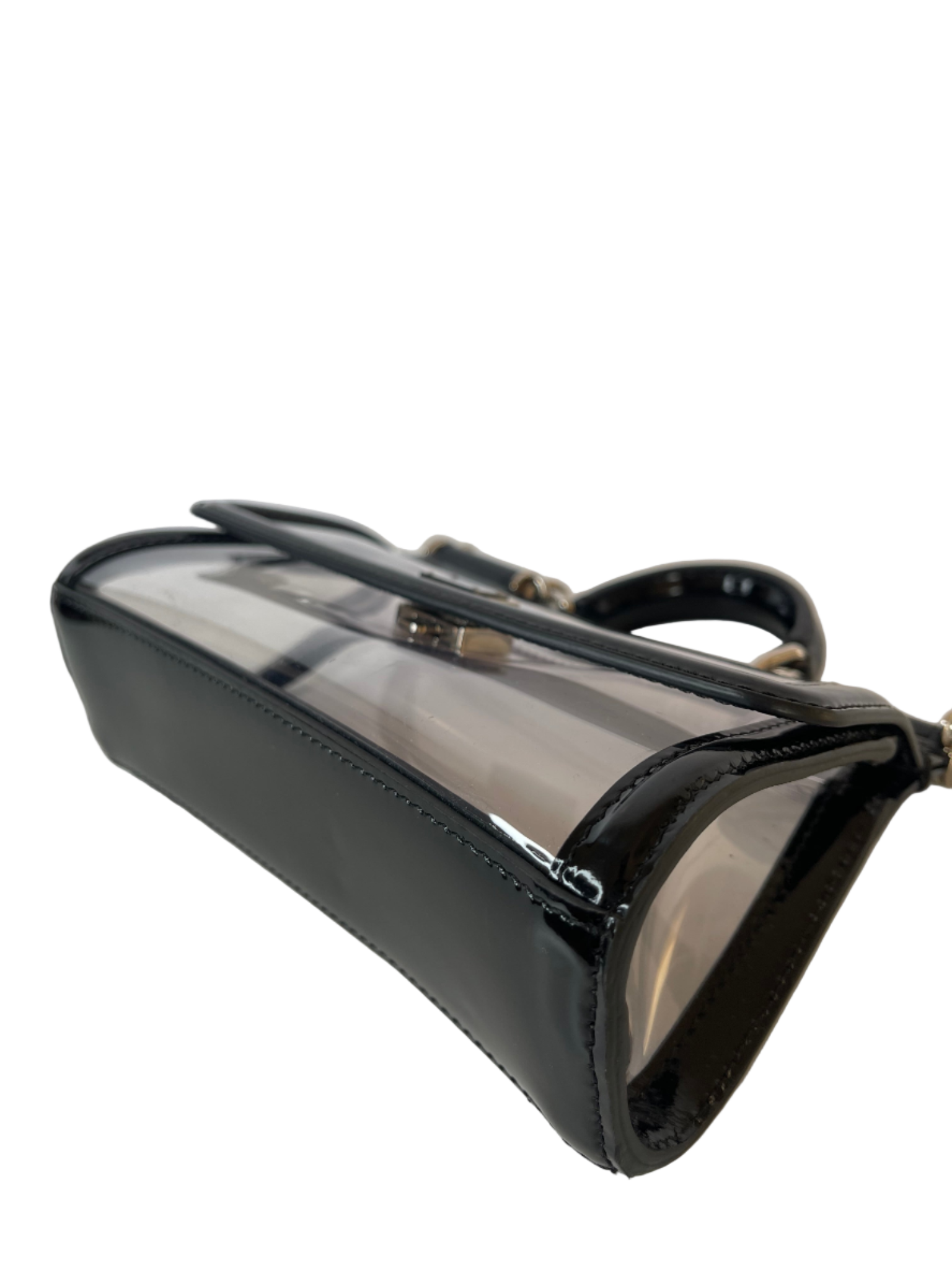 Dolce Gabbana Kim Small PVC Sicily Bag Transparent Black