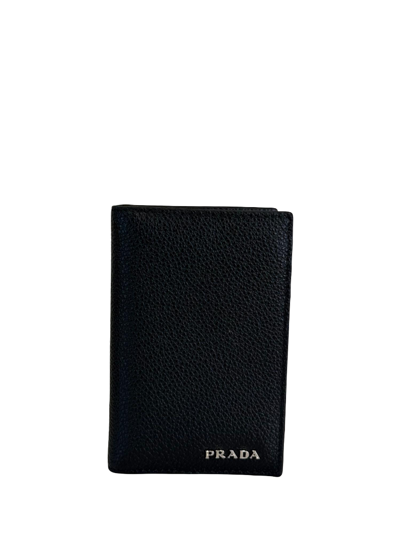 Prada Black Saffiano Leather Card Holder