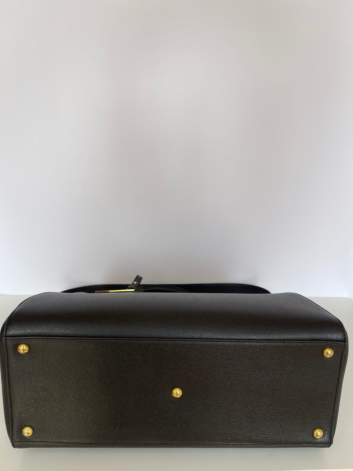 Fendi Black Leather Medium 2Jours Tote