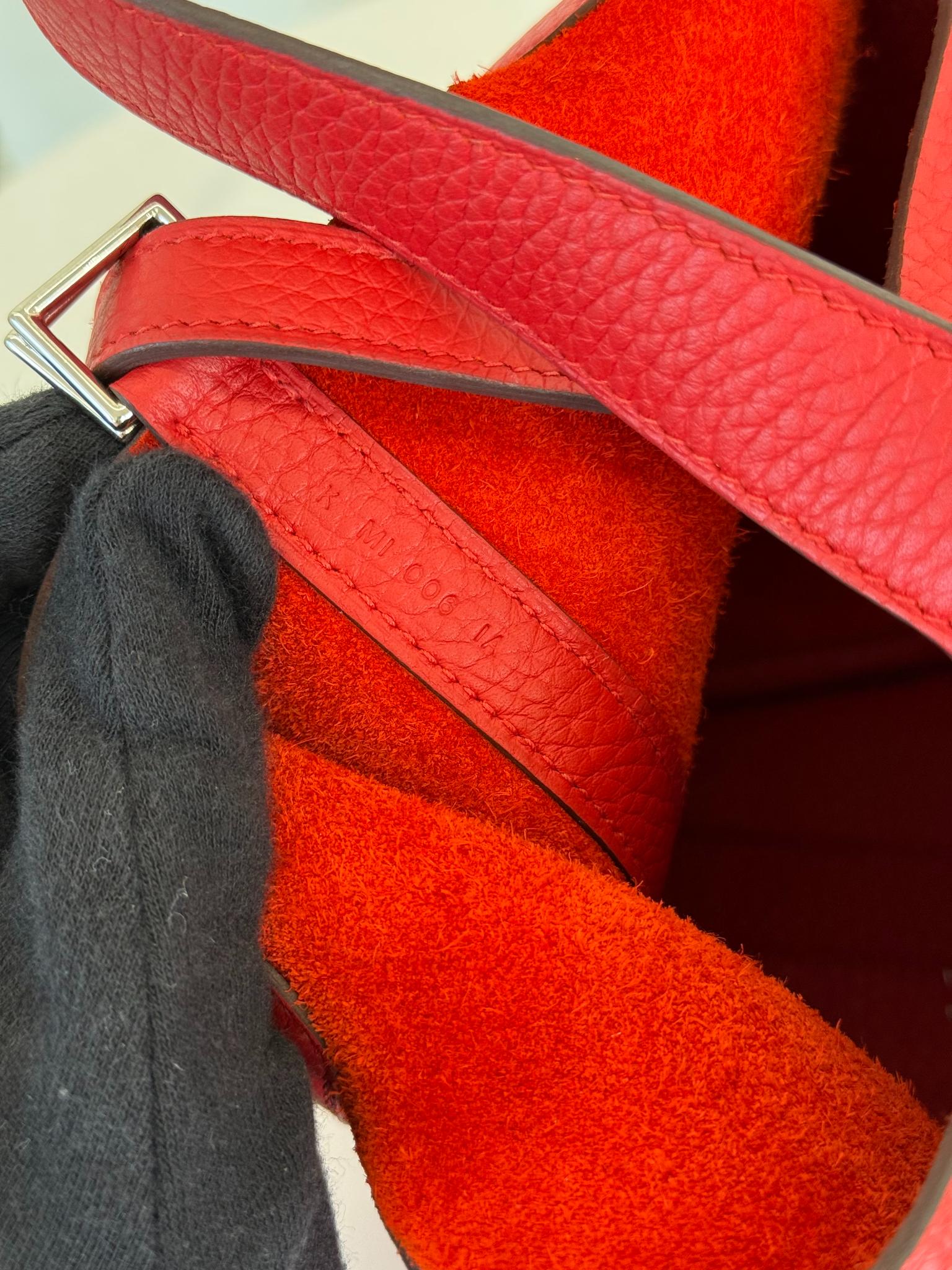 Hermès Picotin Lock 18 Taurillon Clemence Rouge de Coeur