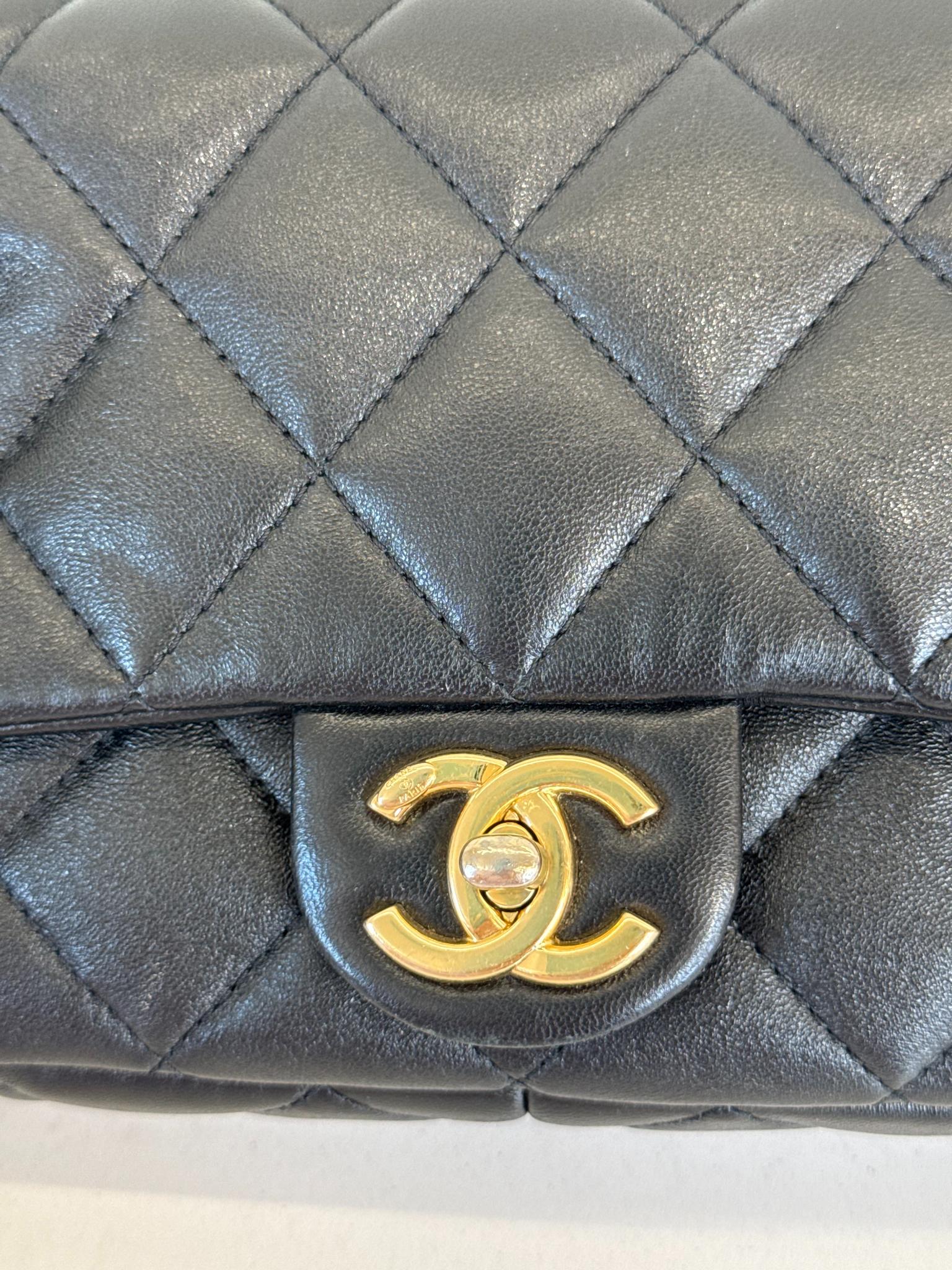 Chanel Small Funky Town Black Lambskin Shoulder Bag