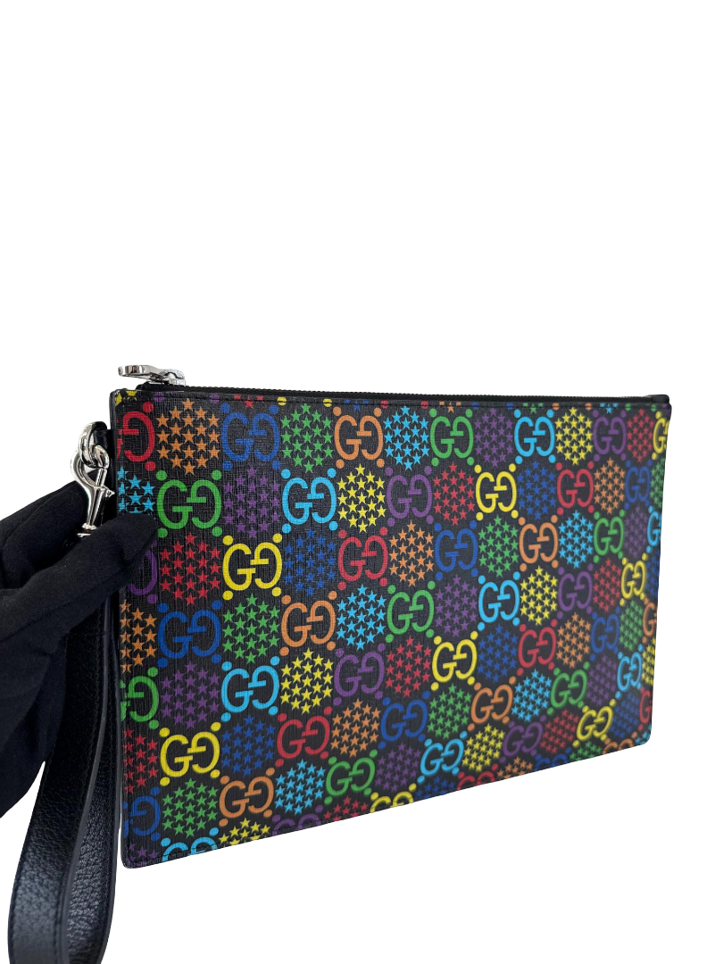 Gucci Multicolor GG Psychedelic Zip Pouch