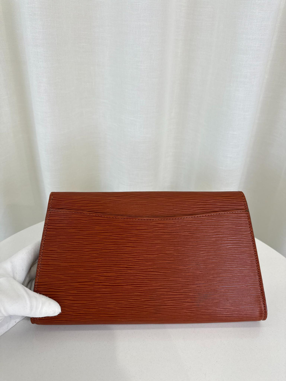 Louis Vuitton Art Deco Brown Epi Clutch