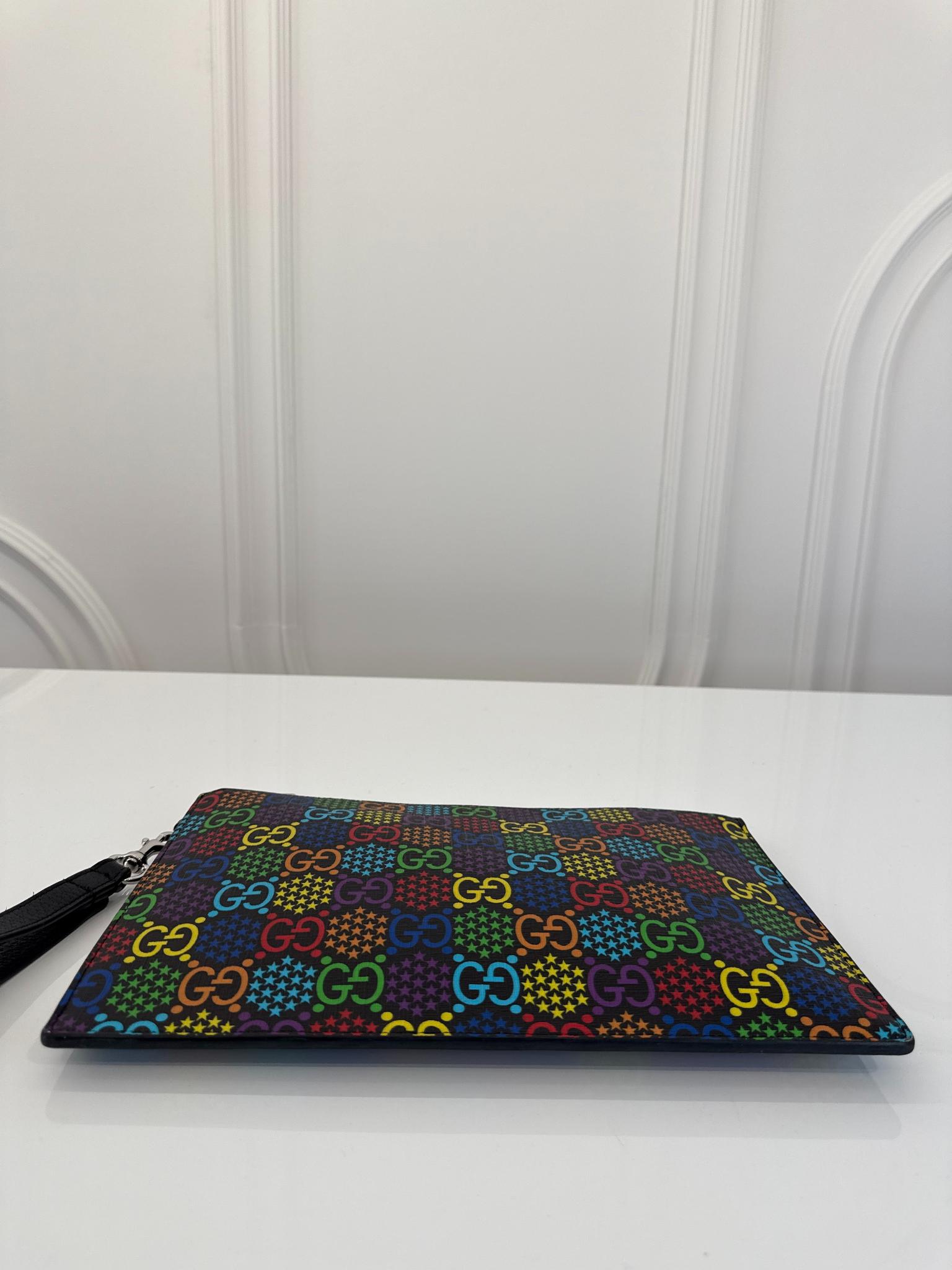 Gucci Multicolor GG Psychedelic Zip Pouch