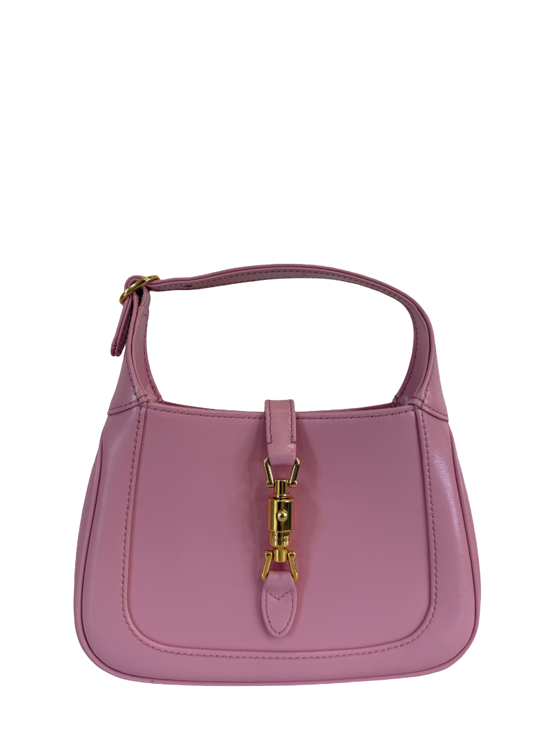 Gucci Jackie 1961 Mini Hobo Bag Pink Calfskin Leather