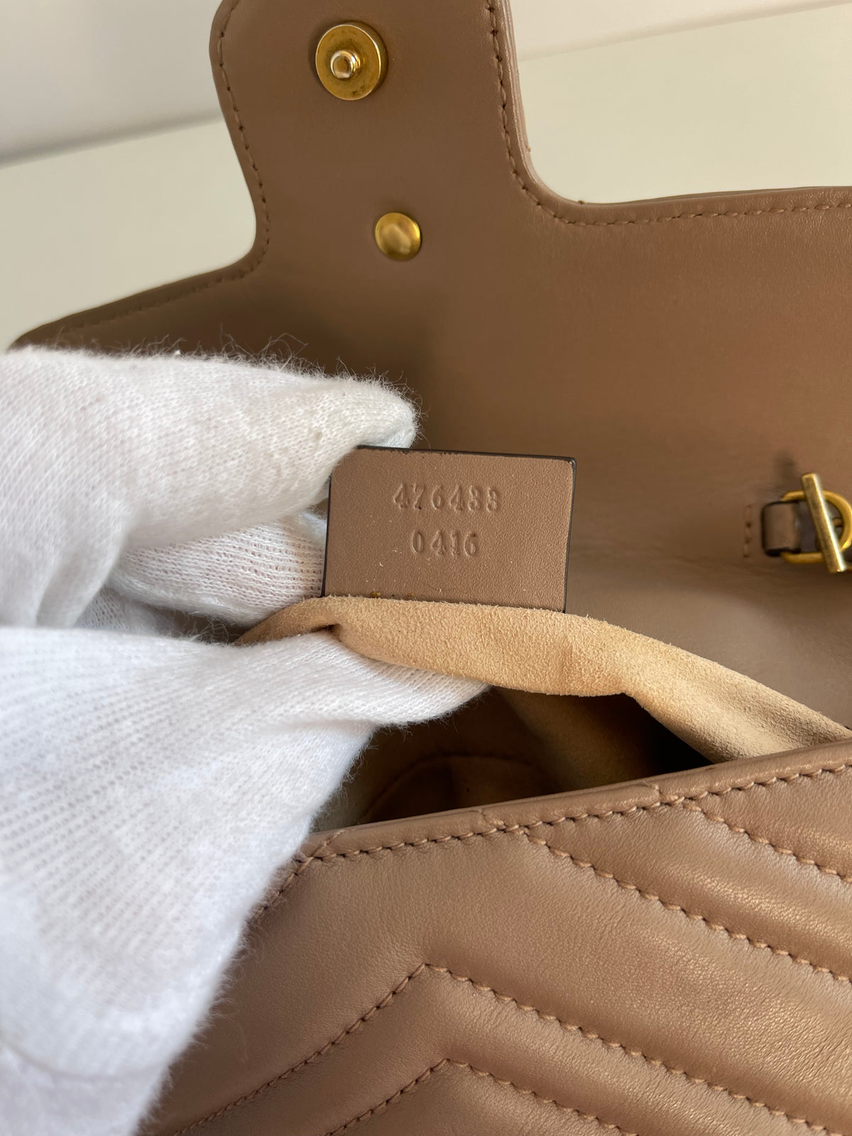 Gucci GG Marmont Beige Super Mini