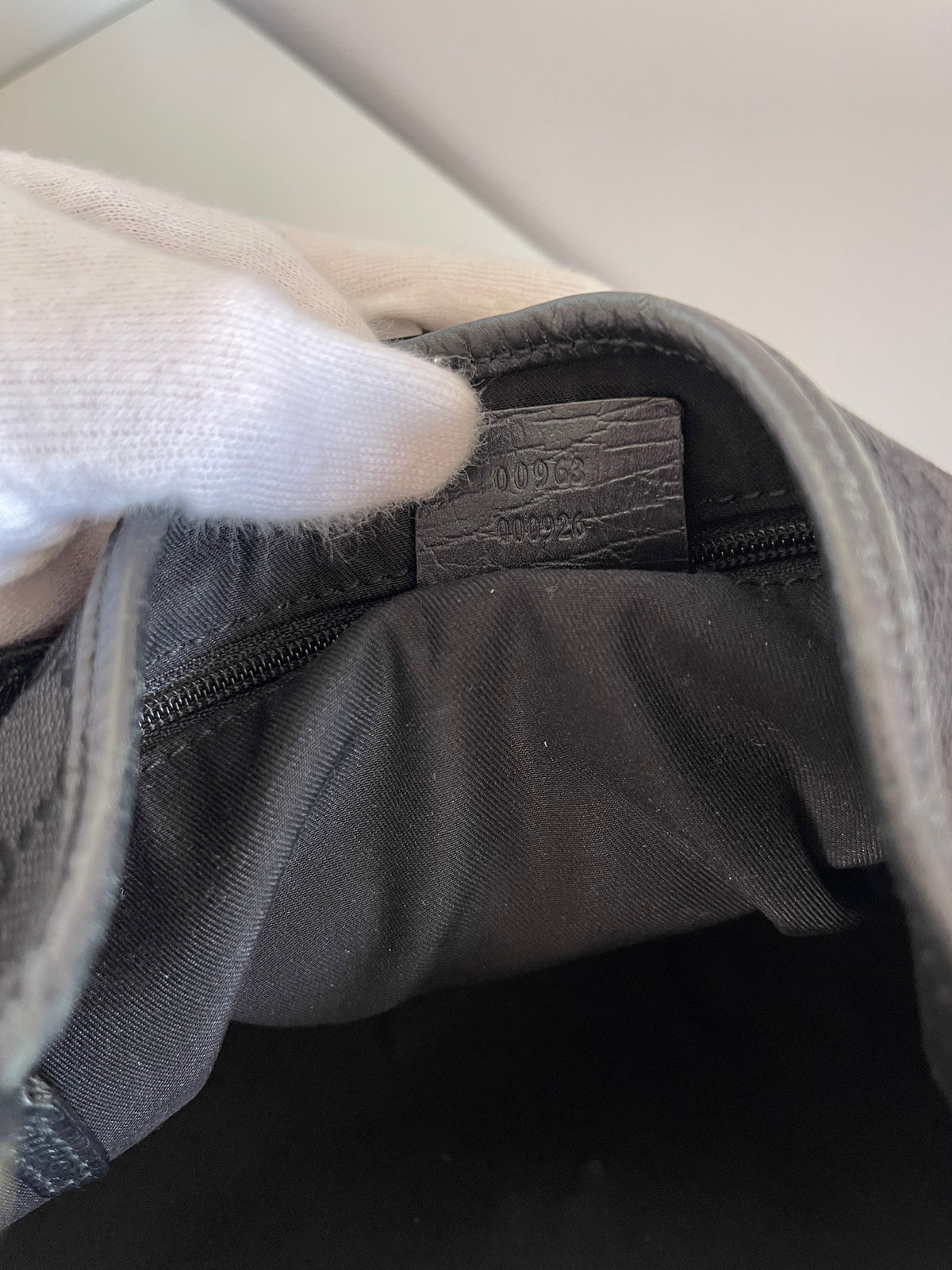 Gucci Jackie Black GG Canvas Bag