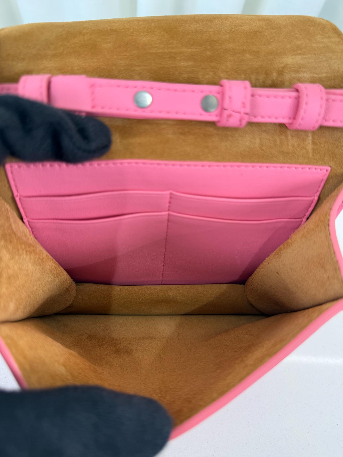 Bottega Veneta Intrecciato Cassette Crossbody Bag Pink