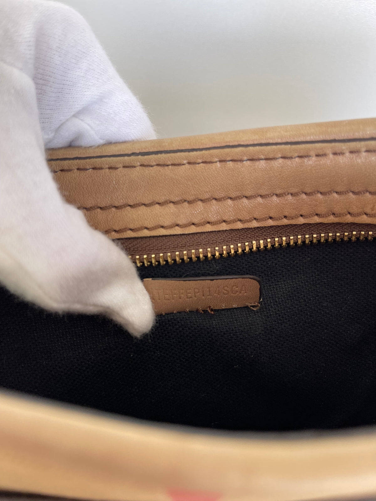 Burberry Beige Nova Check Canvas and Leather Studded Shoulder Bag