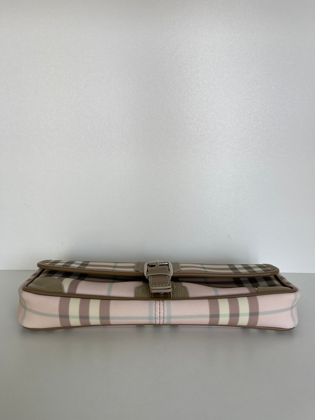 Burberry Candy Check Convertible Wristlet Clutch with Strap