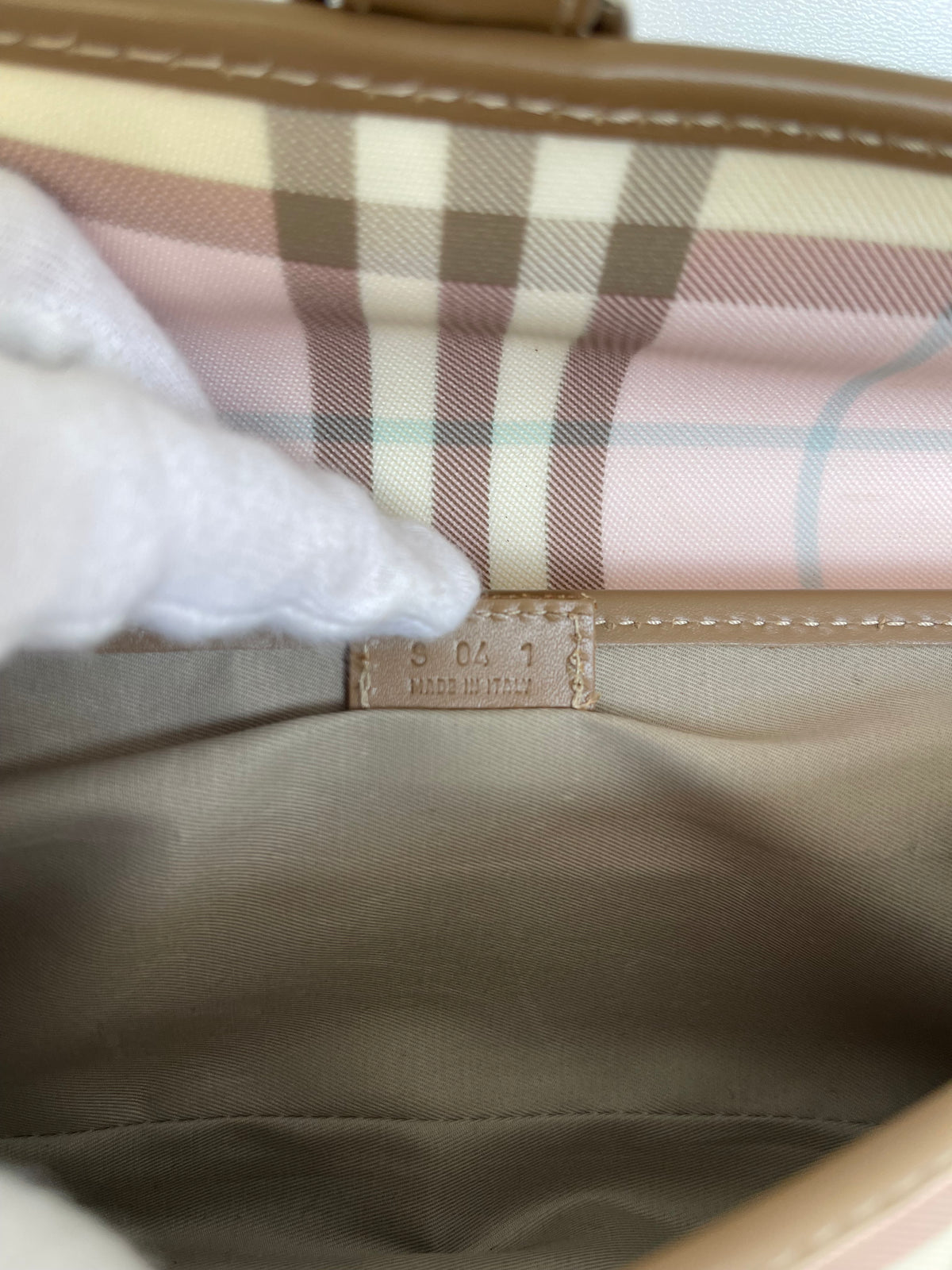 Burberry Candy Check Convertible Wristlet Clutch with Strap