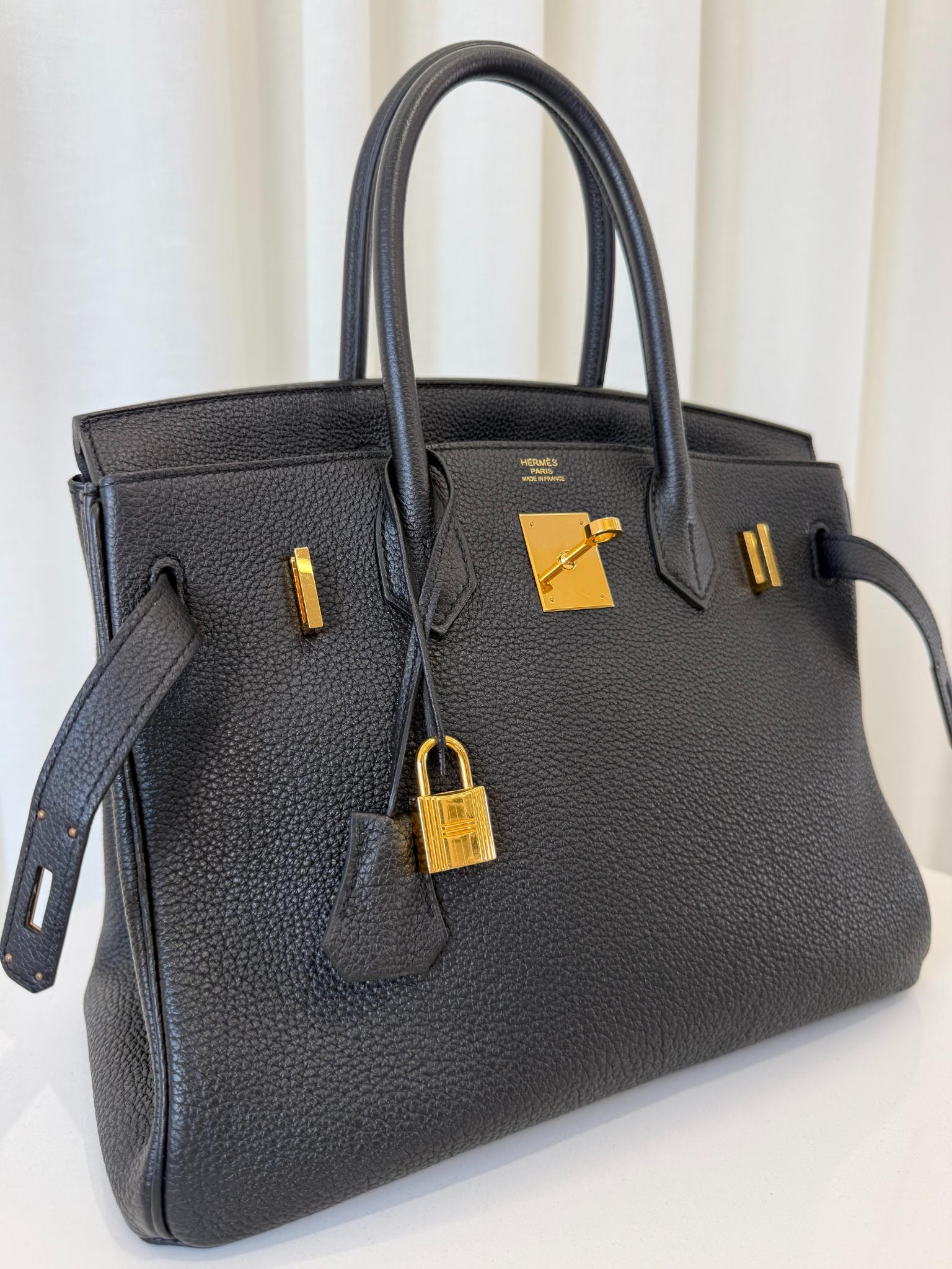 Hermès Birkin 30 Black Togo Leather GHW