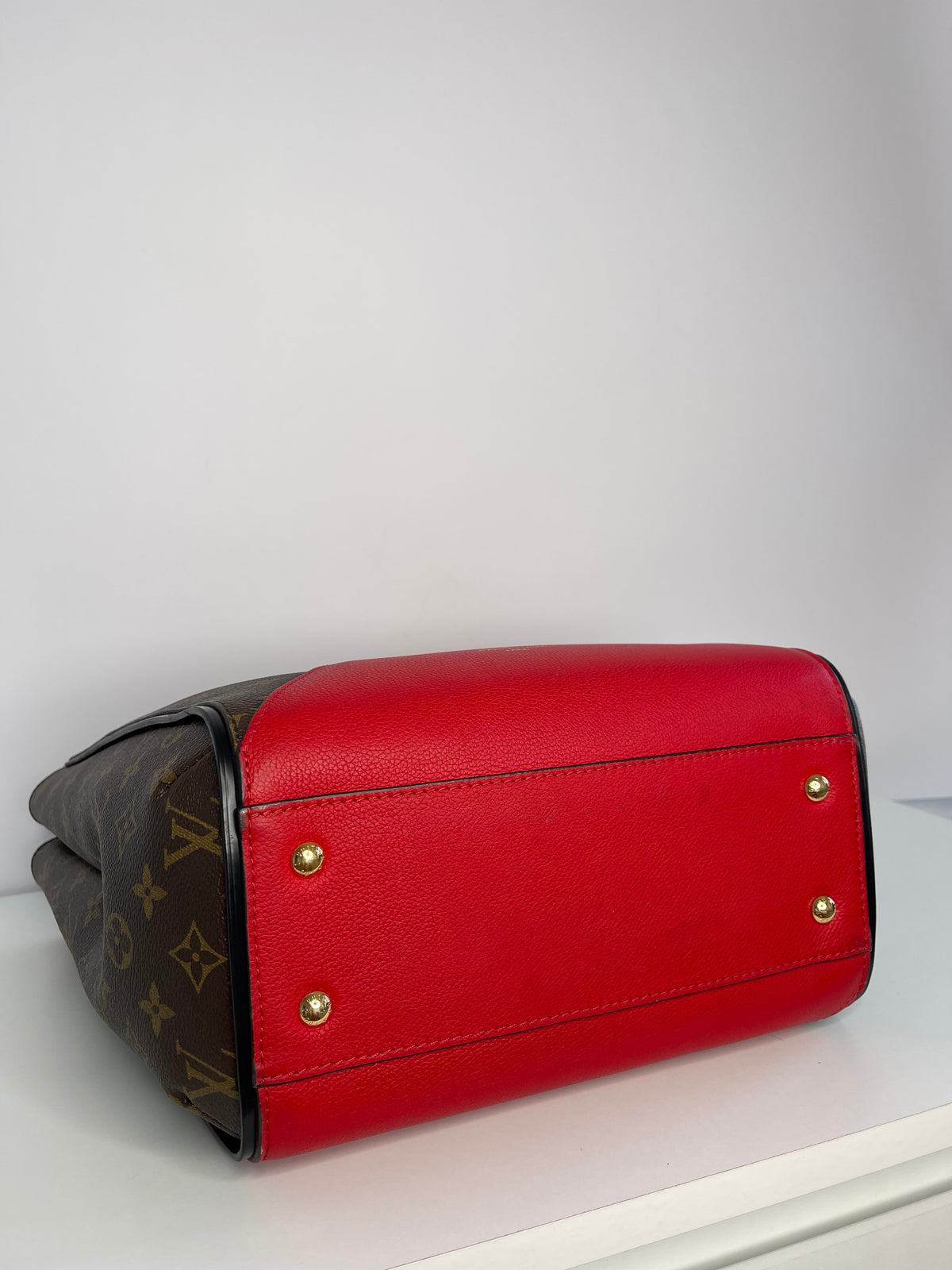 Louis Vuitton Monogram Canvas And Cerise Leather Kimono Tote Bag