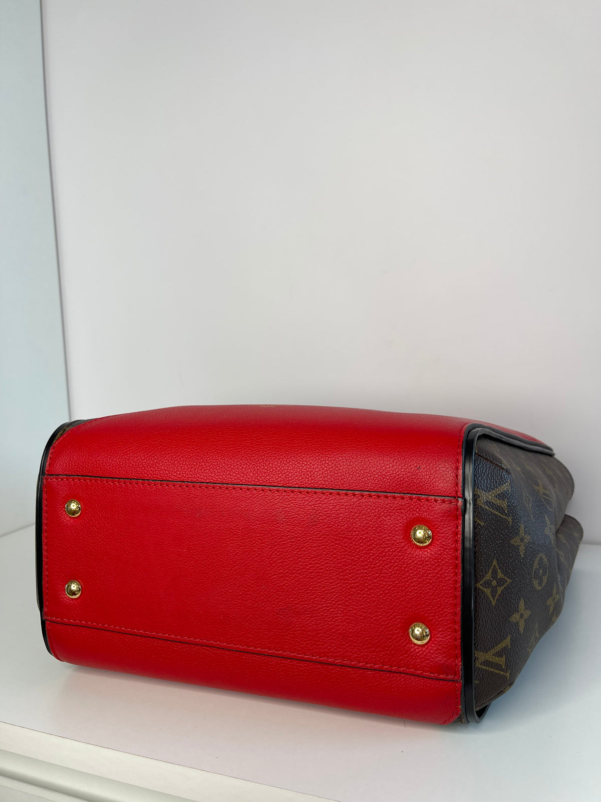 Louis Vuitton Monogram Canvas And Cerise Leather Kimono Tote Bag