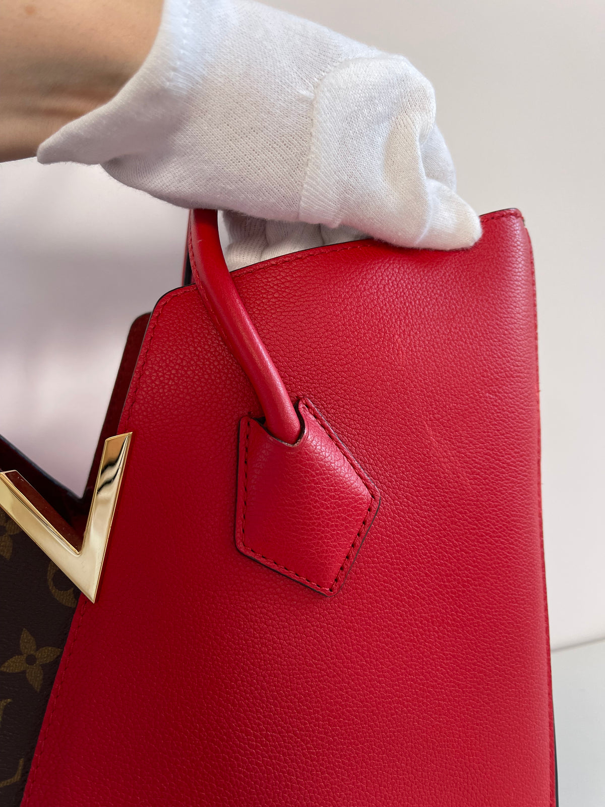 Louis Vuitton Monogram Canvas And Cerise Leather Kimono Tote Bag