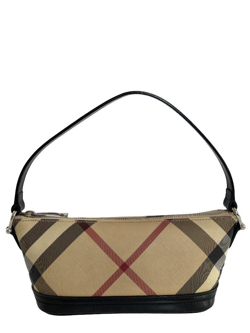 Burberry Nova Check Black Mini Boat Pochette