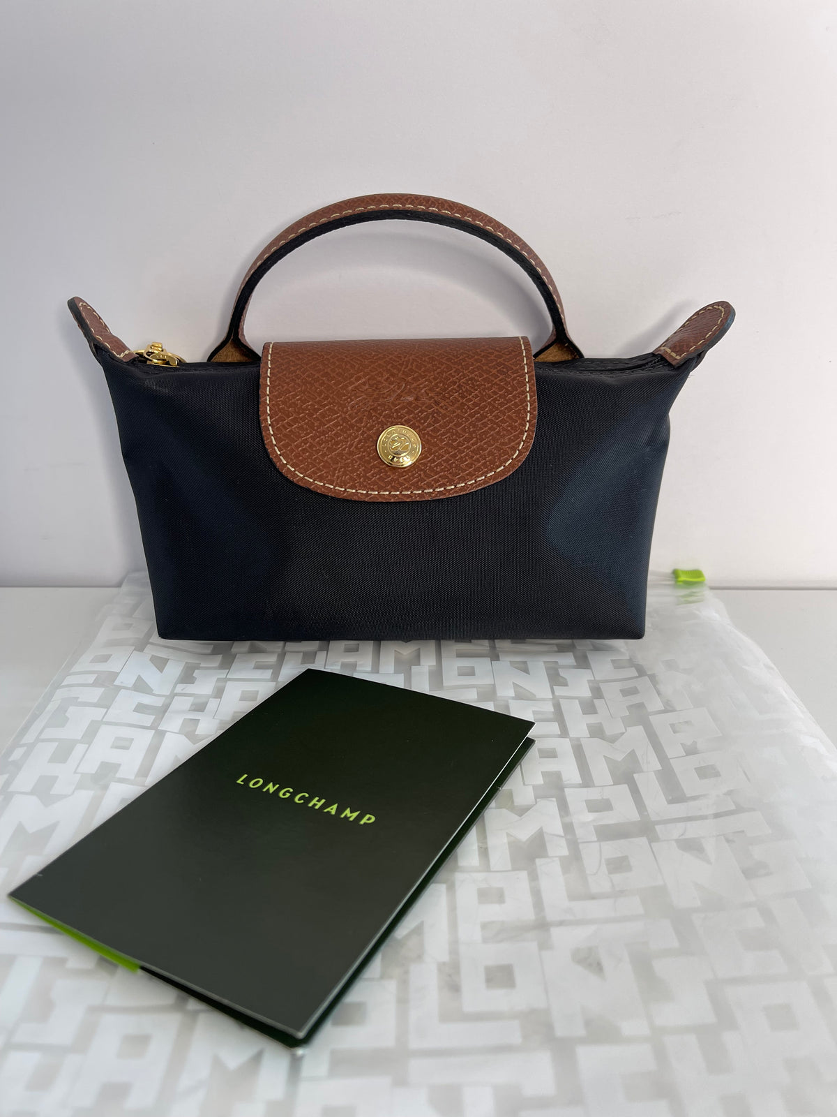 Longchamp Le Pliage Black Mini Pouch