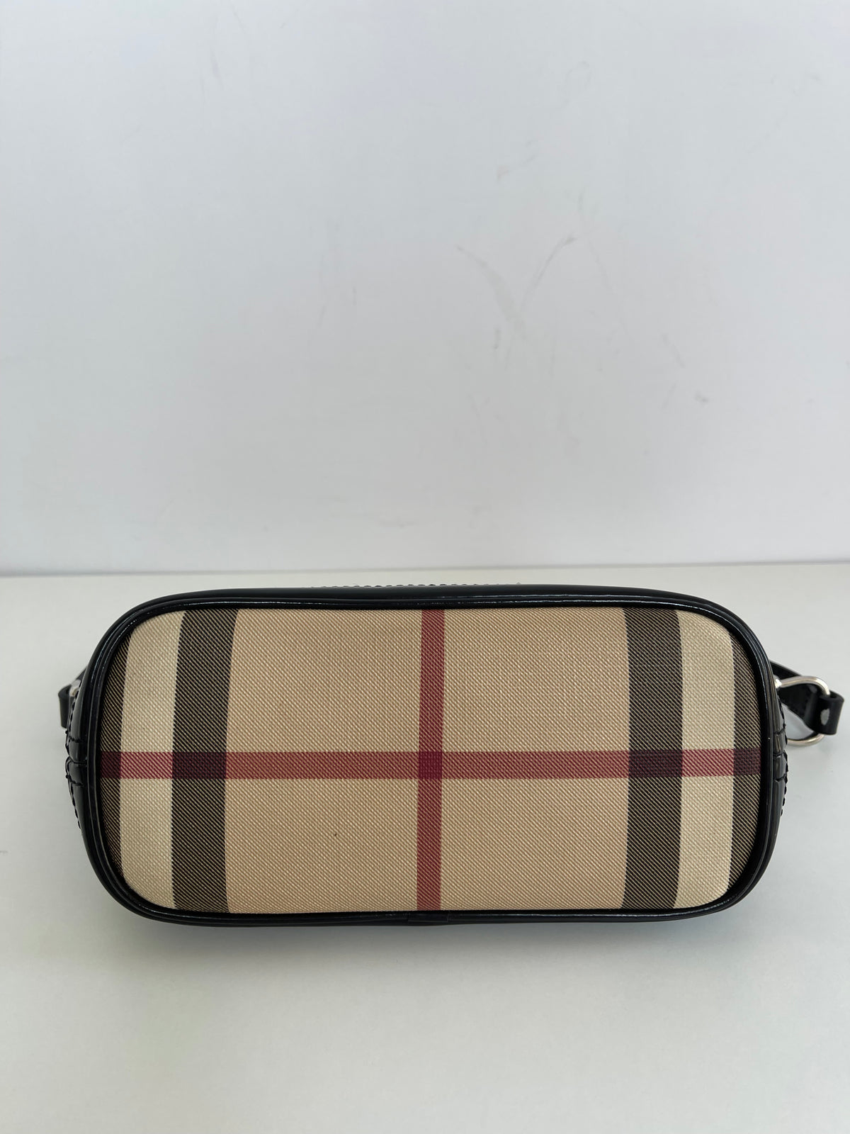 Burberry Nova Check Black Mini Boat Pochette