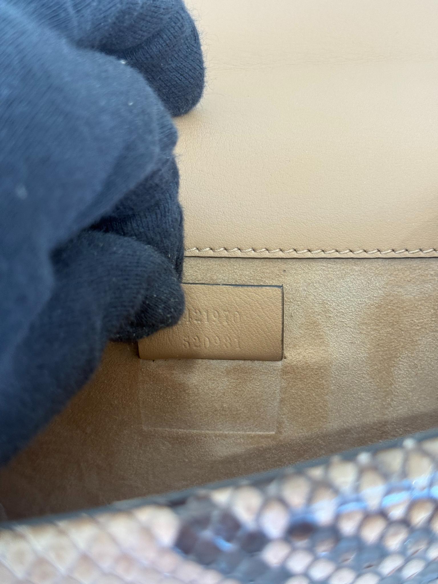 Gucci Mini Dionysus Brown Snakeskin Shoulder Bag