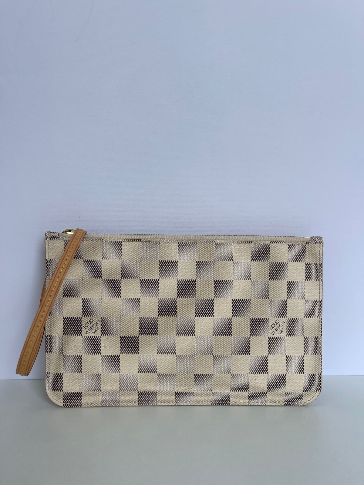 Louis Vuitton Neverfull MM Damier Azur Canvas with Pochette