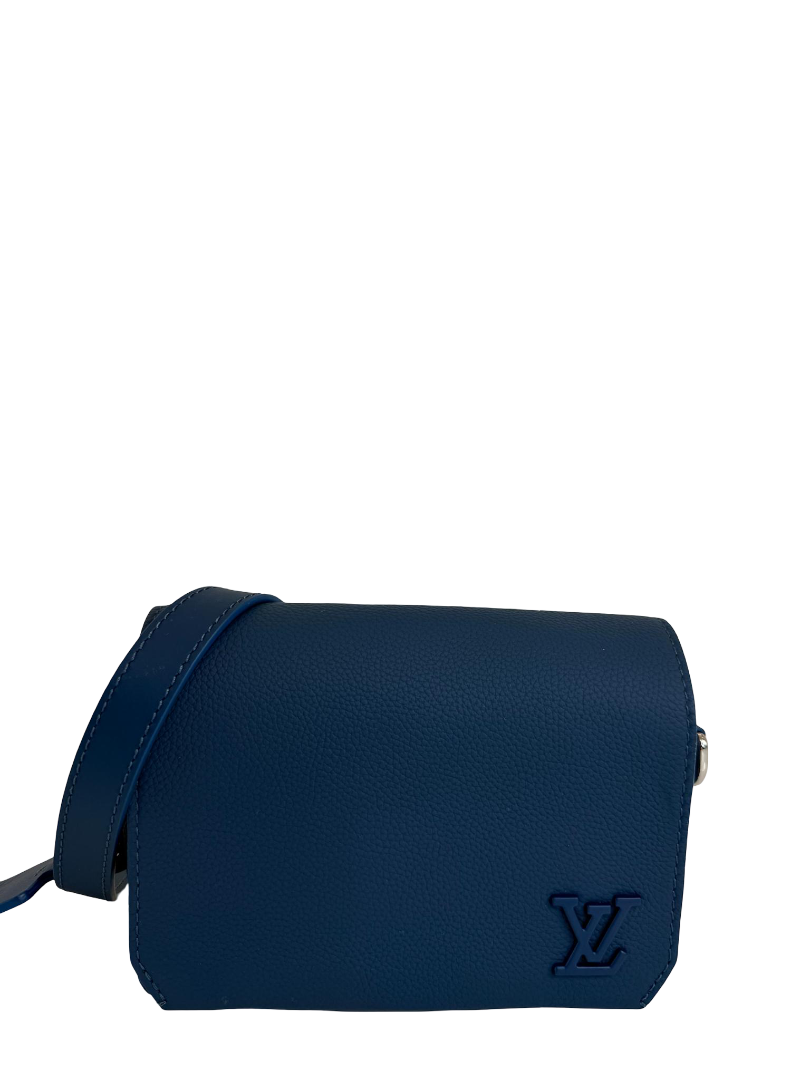 Louis Vuitton Fastline Takeoff Messenger Bag Atlantic Blue Cowhide Leather