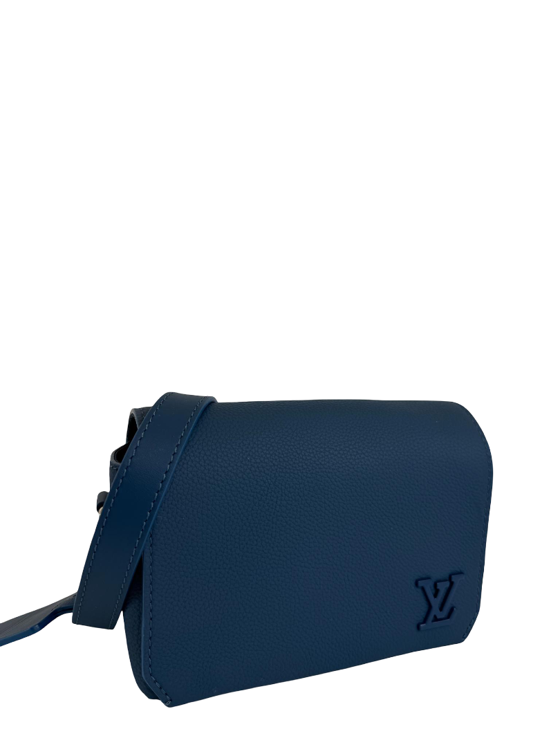 Louis Vuitton Fastline Takeoff Messenger Bag Atlantic Blue Cowhide Leather