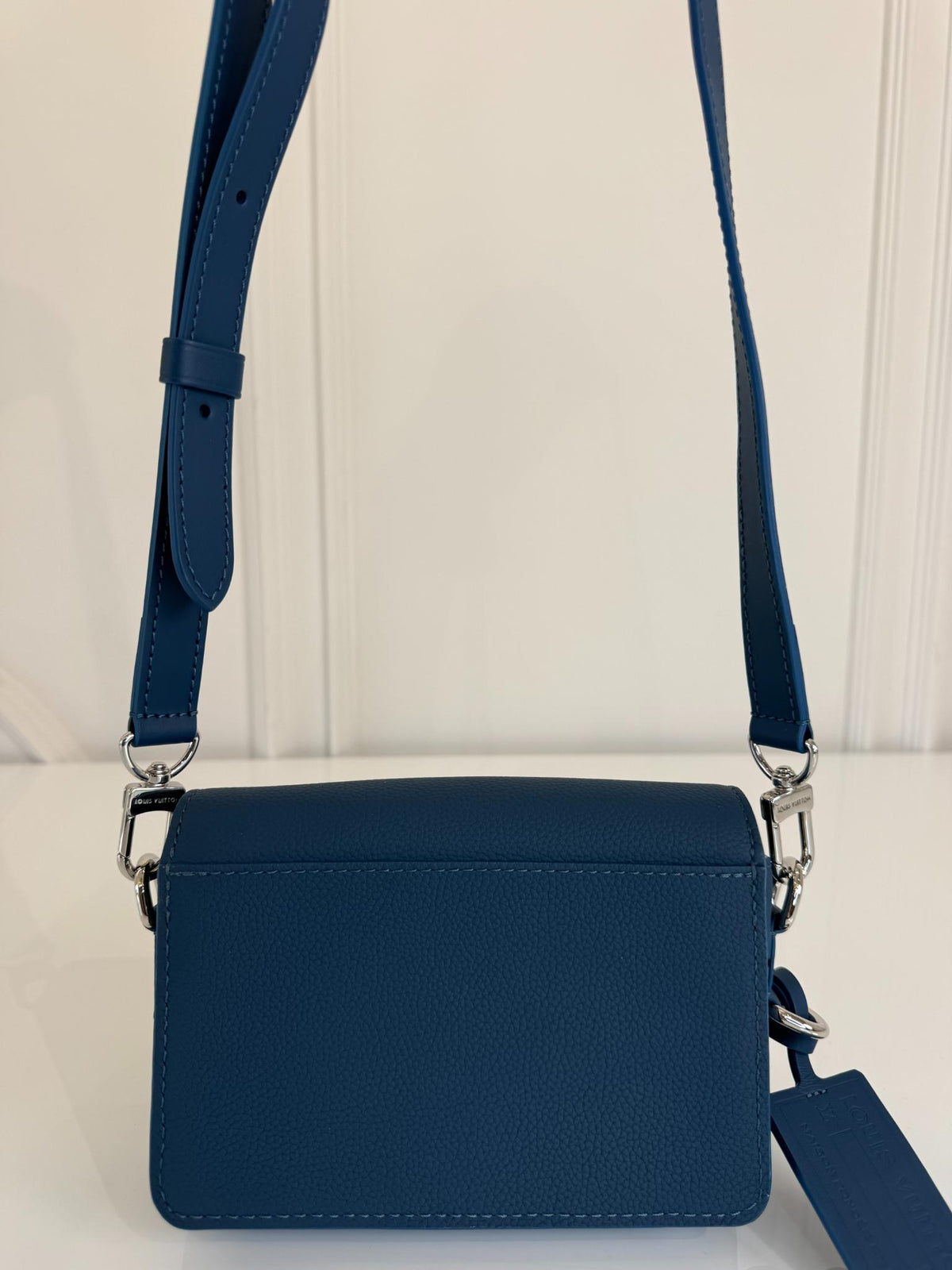 Louis Vuitton Fastline Takeoff Messenger Bag Atlantic Blue Cowhide Leather