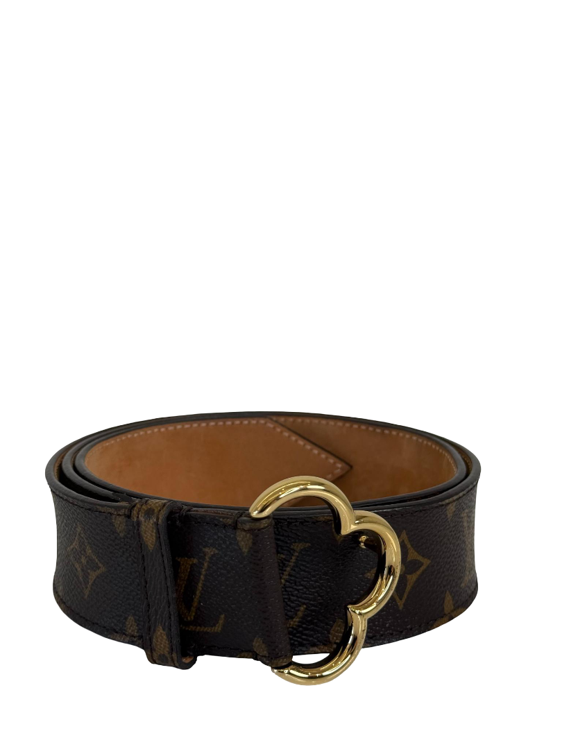 Louis Vuitton Fleur Buckle Belt Monogram Canvas